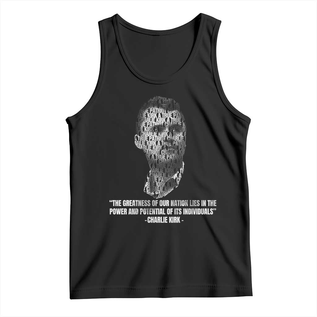 Charlie Kirk Legacy Tank Top Greatness of Our Nation American True Patriot - Wonder Print Shop