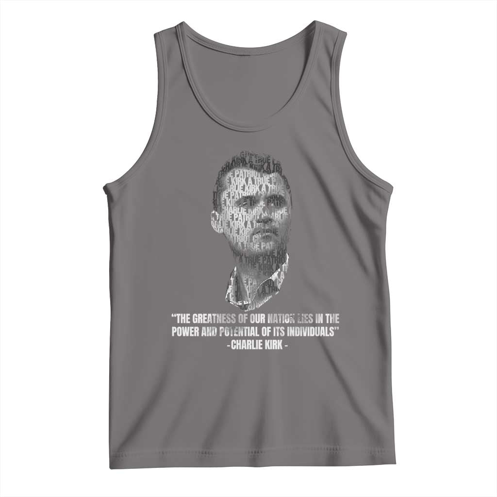 Charlie Kirk Legacy Tank Top Greatness of Our Nation American True Patriot - Wonder Print Shop