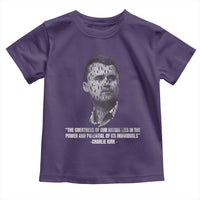 Charlie Kirk Legacy Toddler T Shirt Greatness of Our Nation American True Patriot - Wonder Print Shop