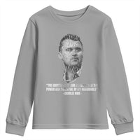 Charlie Kirk Legacy Youth Sweatshirt Greatness of Our Nation American True Patriot - Wonder Print Shop
