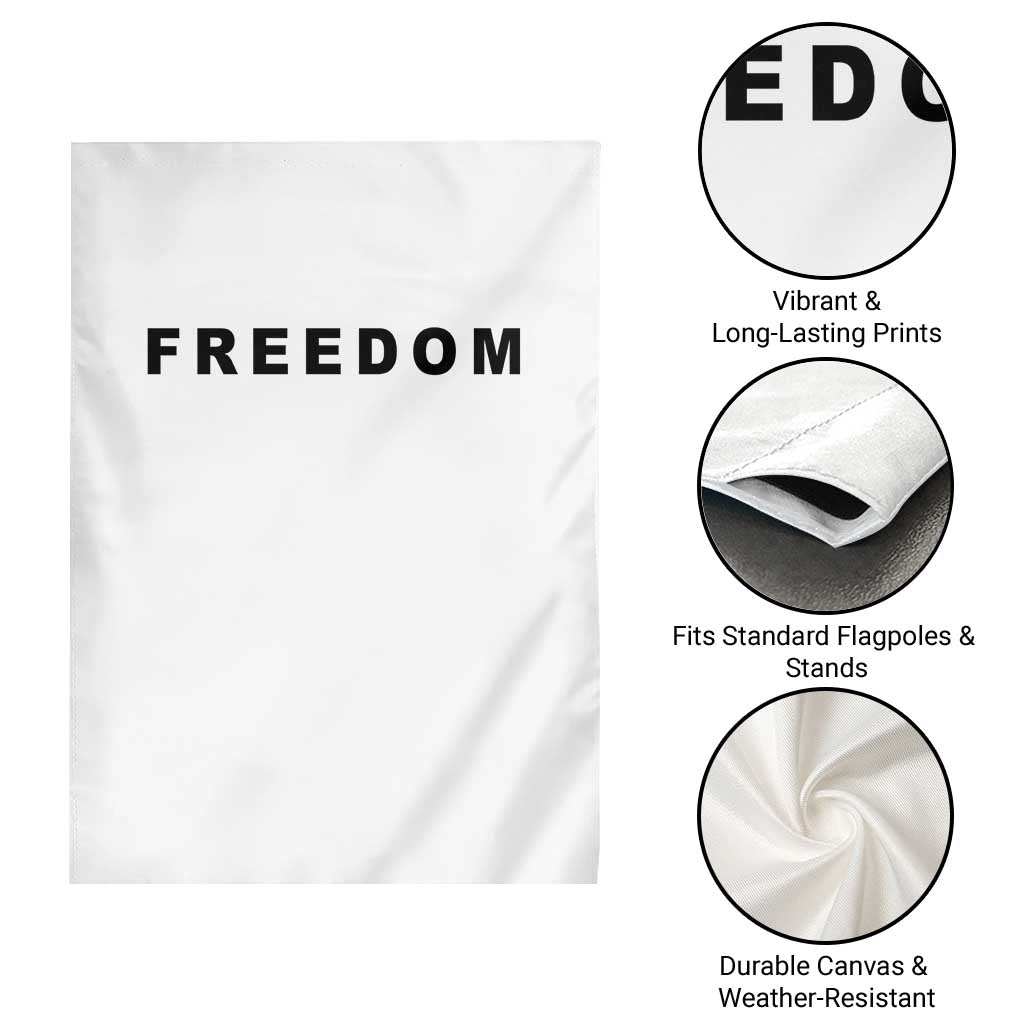 Freedom Statement Garden Flag Free Speech Charlie Kirk Tribute - Wonder Print Shop