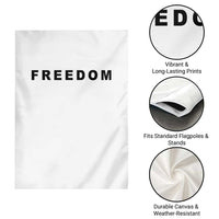 Freedom Statement Garden Flag Free Speech Charlie Kirk Tribute - Wonder Print Shop