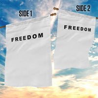 Freedom Statement Garden Flag Free Speech Charlie Kirk Tribute - Wonder Print Shop