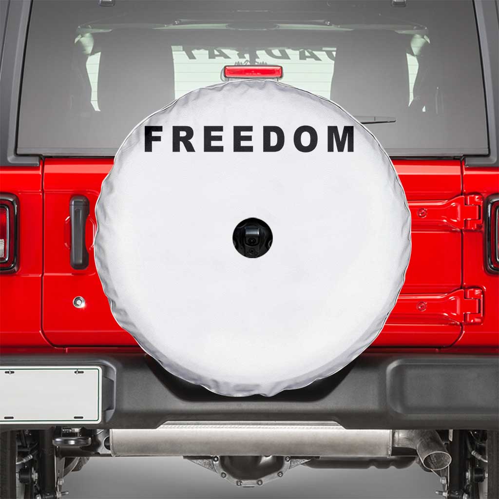Freedom Statement Spare Tire Cover Free Speech Charlie Kirk Tribute - Wonder Print Shop