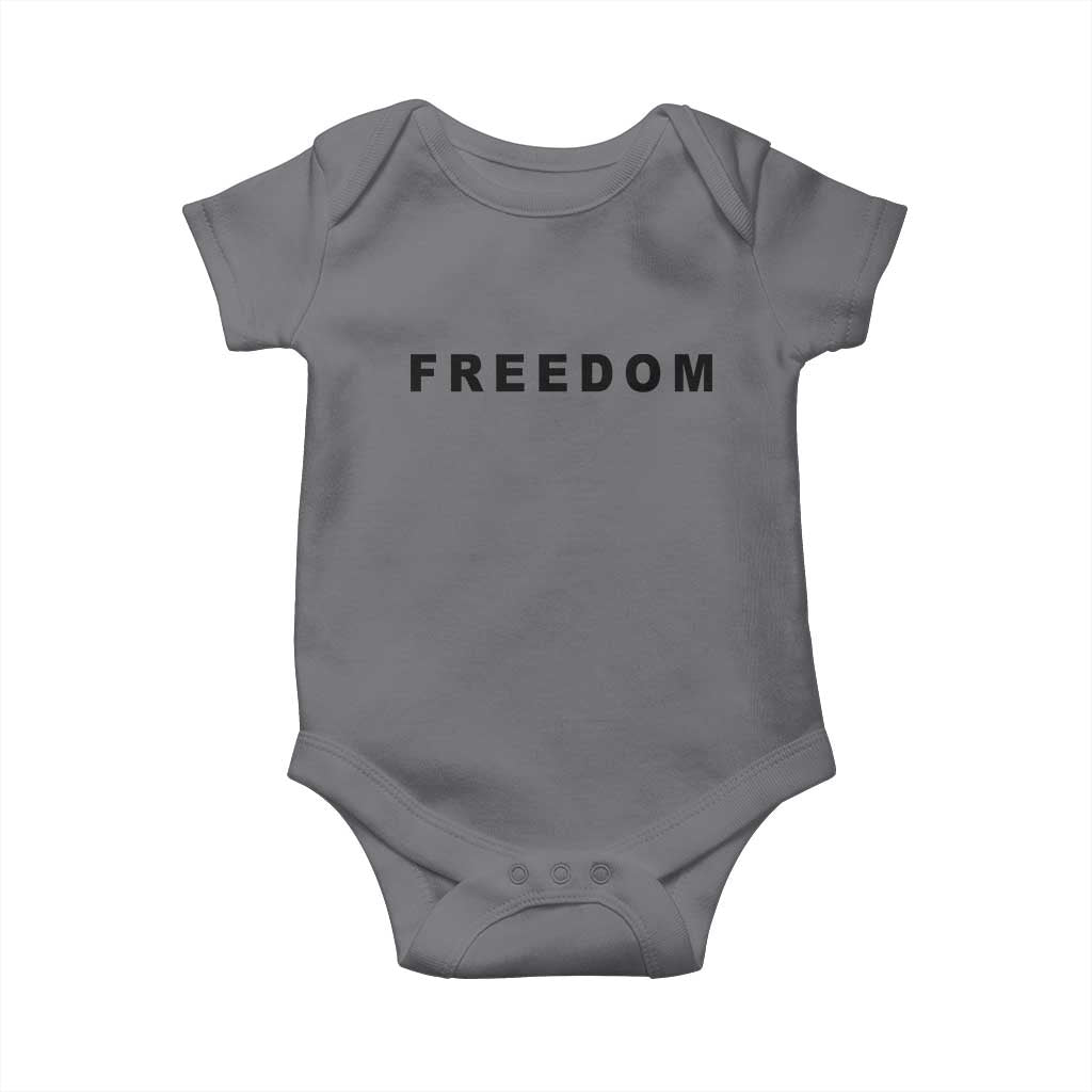Freedom Statement Baby Onesie Free Speech Charlie Kirk Tribute - Wonder Print Shop