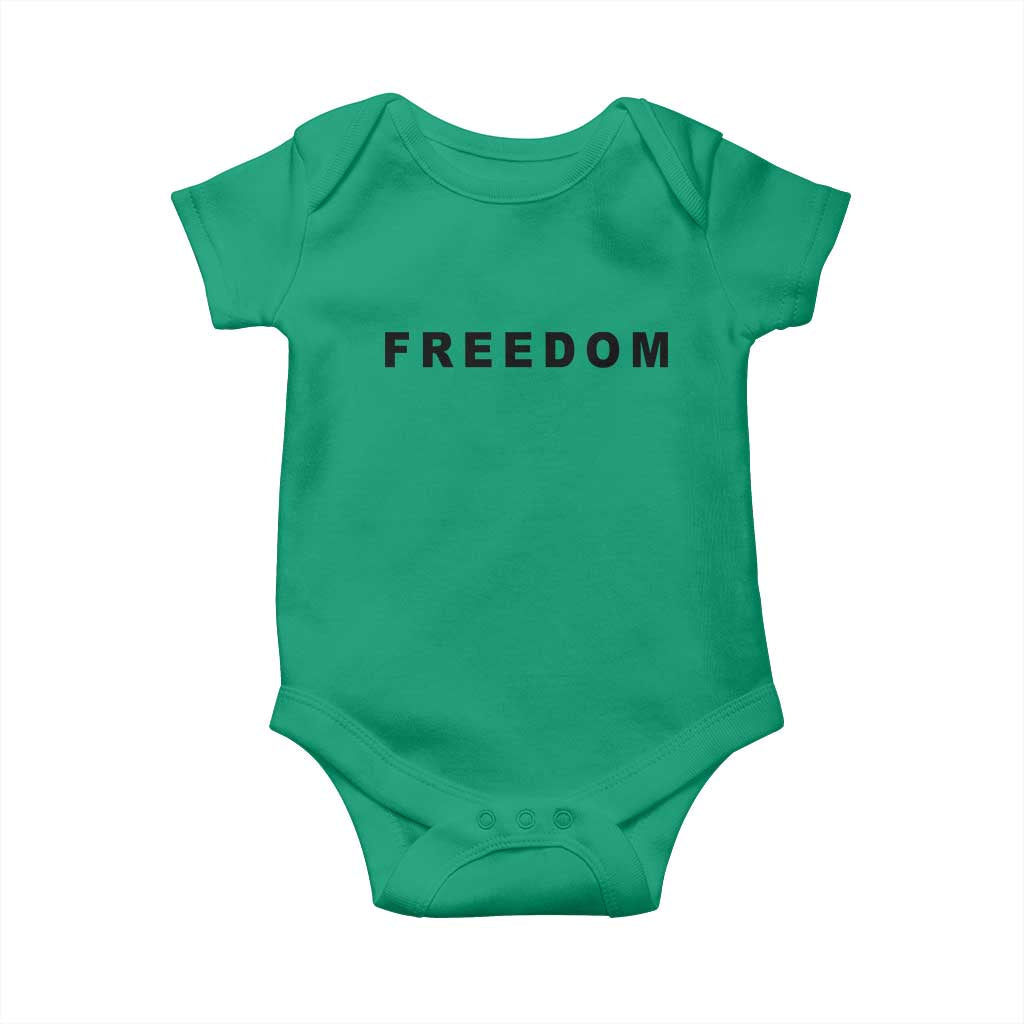Freedom Statement Baby Onesie Free Speech Charlie Kirk Tribute - Wonder Print Shop