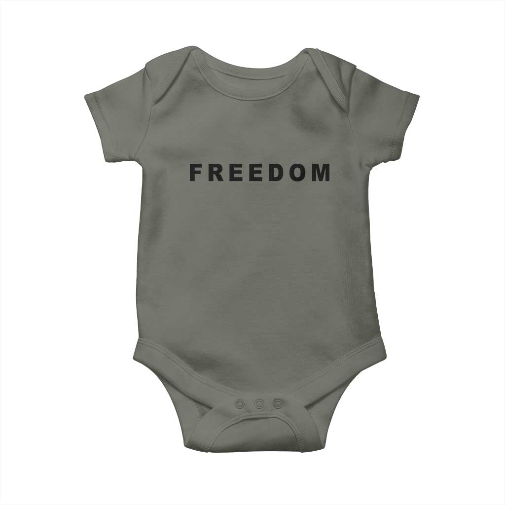 Freedom Statement Baby Onesie Free Speech Charlie Kirk Tribute - Wonder Print Shop