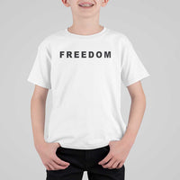 Freedom Statement T Shirt For Kid Free Speech Charlie Kirk Tribute - Wonder Print Shop