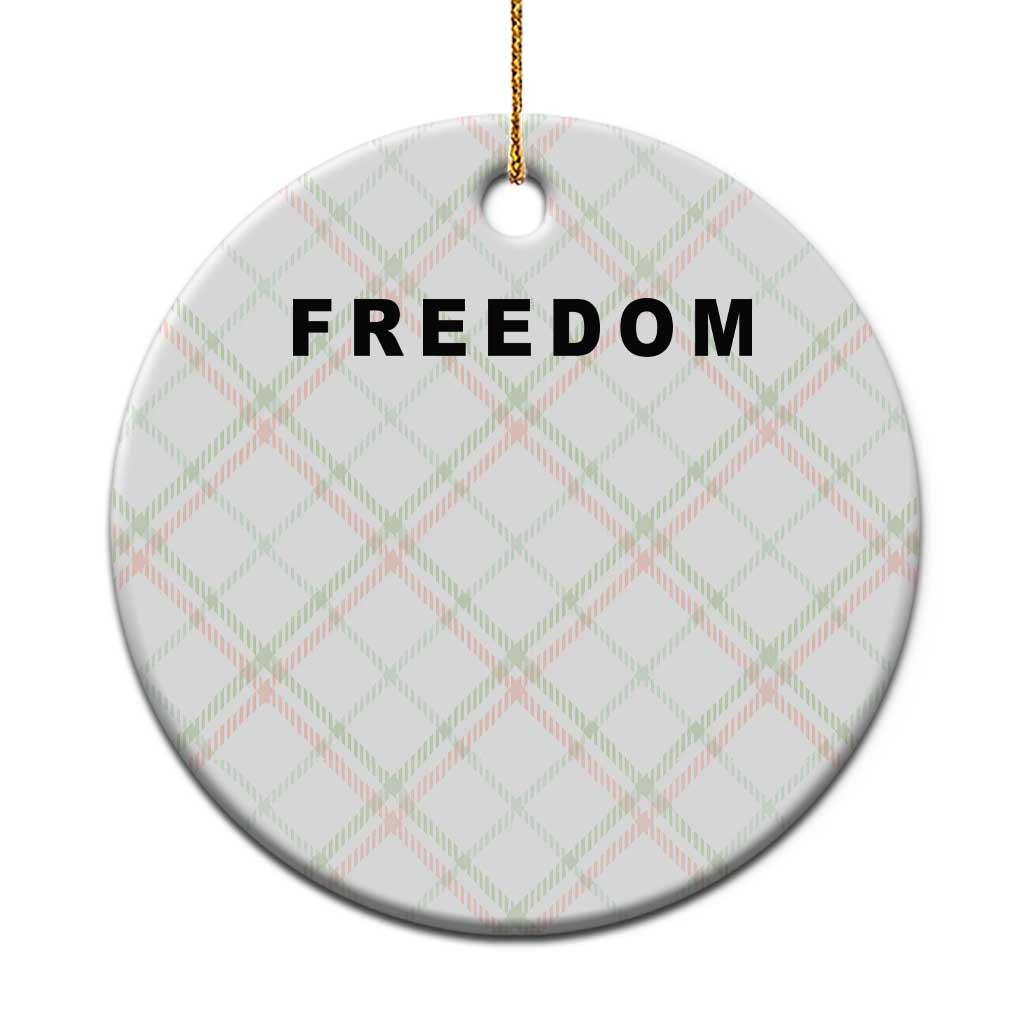 Freedom Statement Ceramic Ornament Free Speech Charlie Kirk Tribute - Wonder Print Shop
