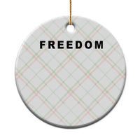 Freedom Statement Ceramic Ornament Free Speech Charlie Kirk Tribute - Wonder Print Shop