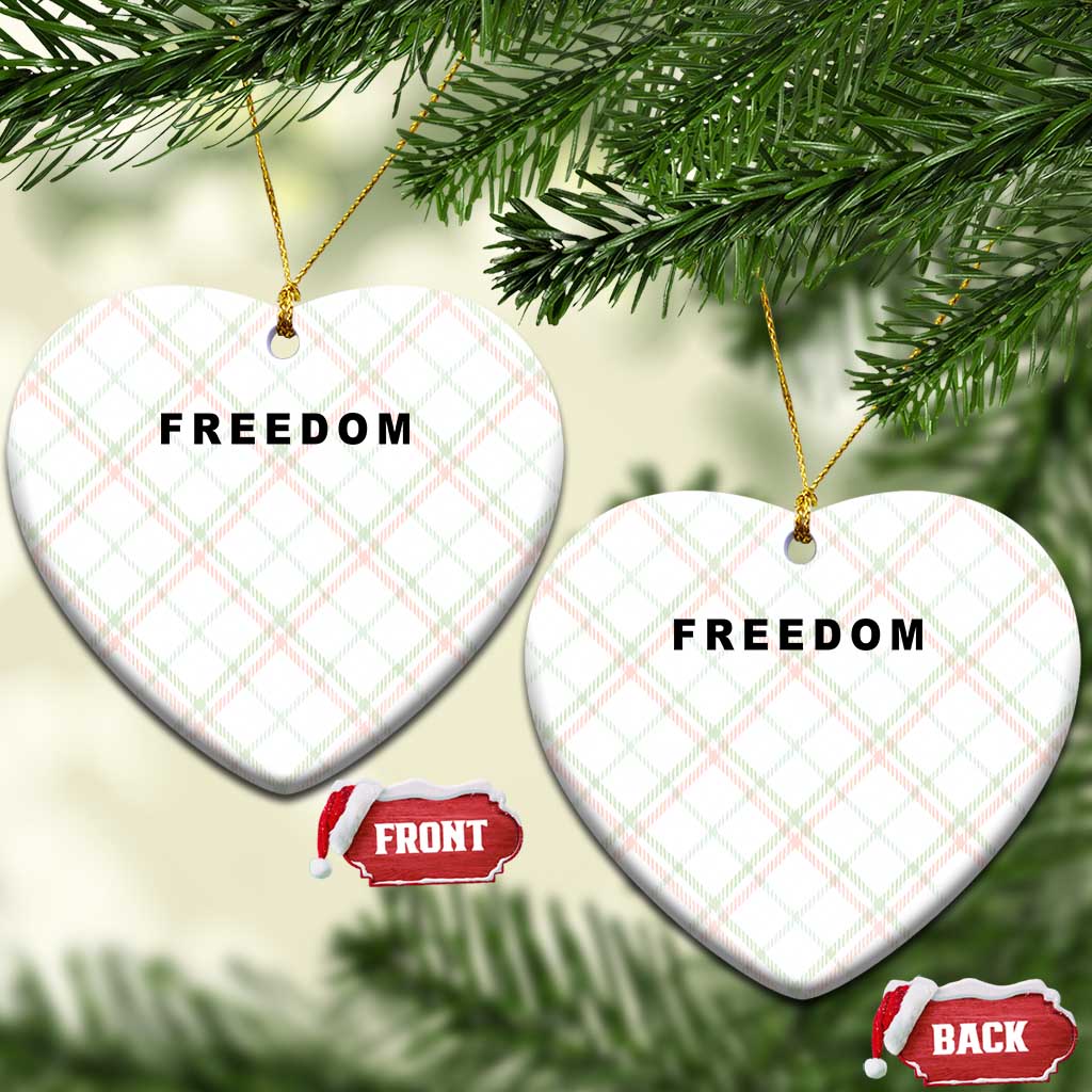 Freedom Statement Ceramic Ornament Free Speech Charlie Kirk Tribute - Wonder Print Shop