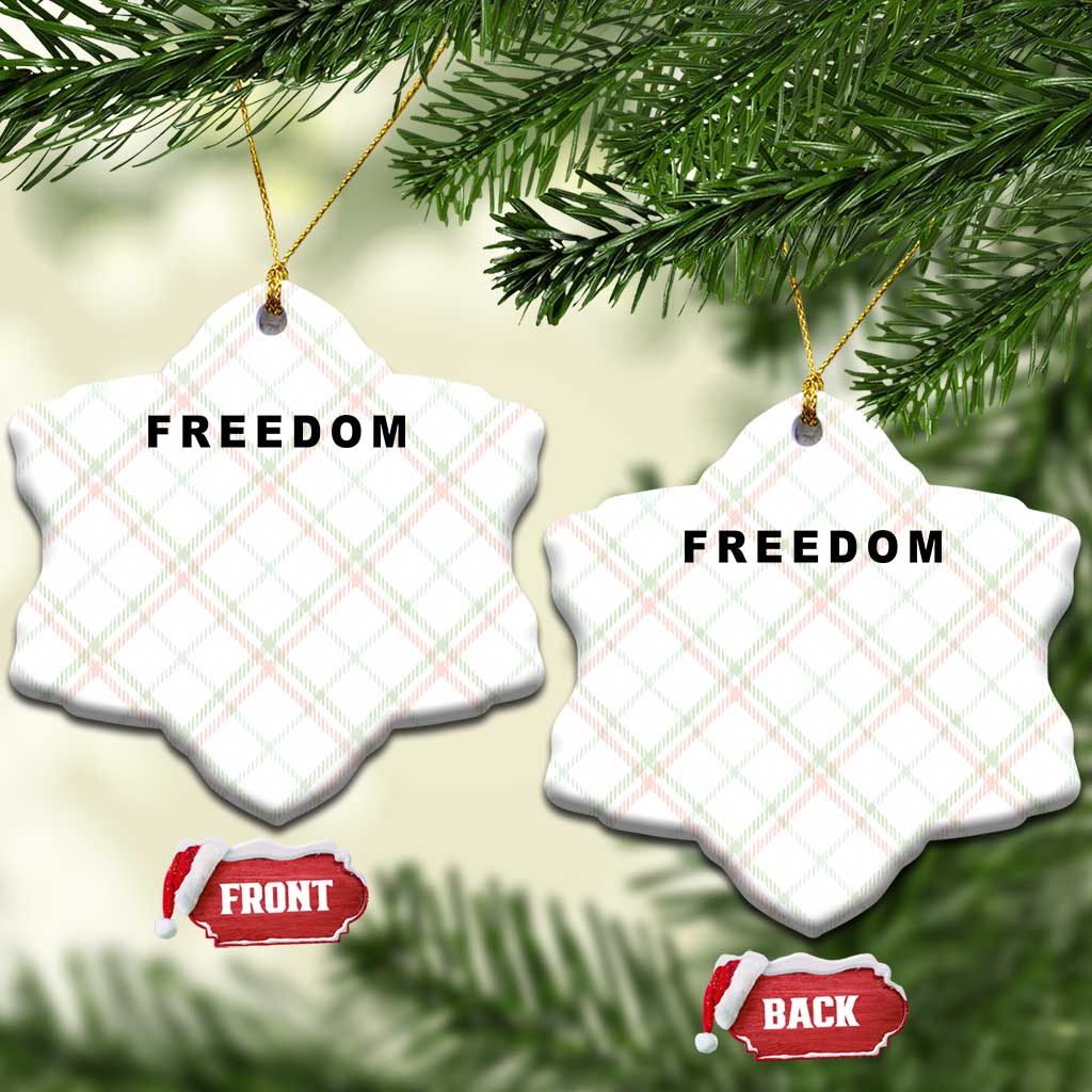 Freedom Statement Ceramic Ornament Free Speech Charlie Kirk Tribute - Wonder Print Shop
