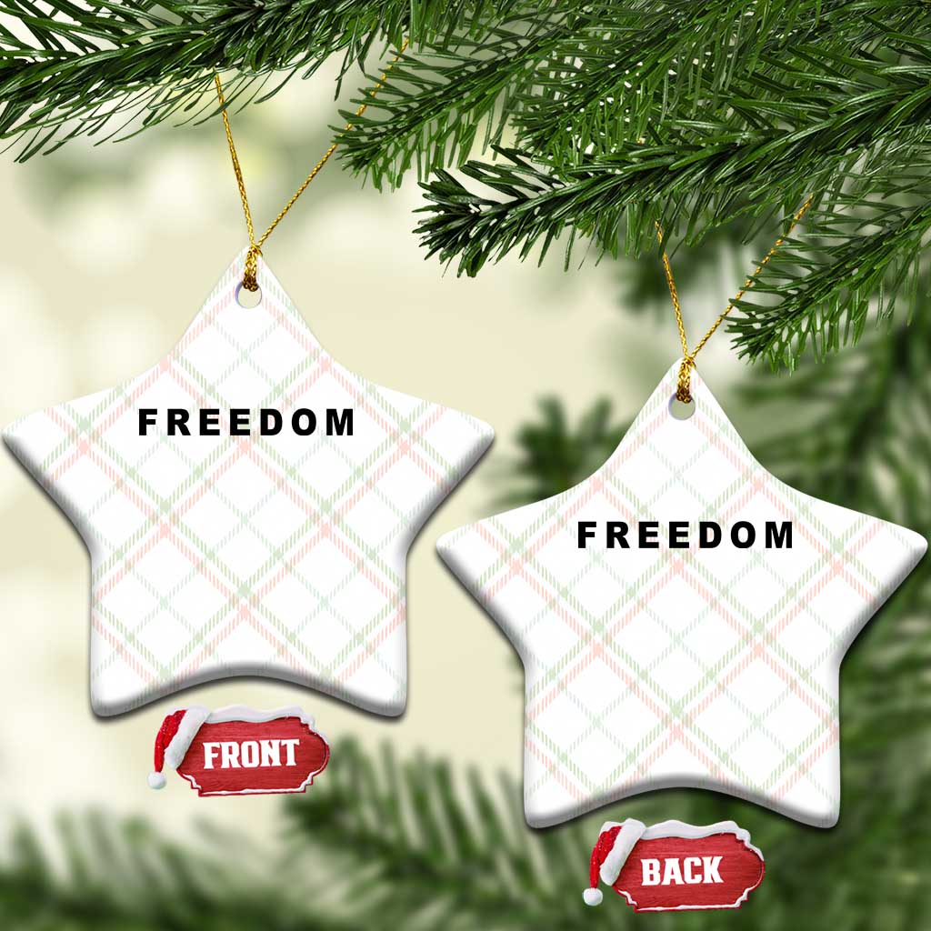Freedom Statement Ceramic Ornament Free Speech Charlie Kirk Tribute - Wonder Print Shop