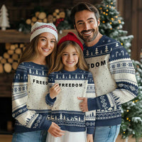 Freedom Statement Ugly Christmas Sweater Free Speech Charlie Kirk Tribute - Wonder Print Shop