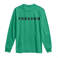 Freedom Statement Long Sleeve Shirt Free Speech Charlie Kirk Tribute - Wonder Print Shop