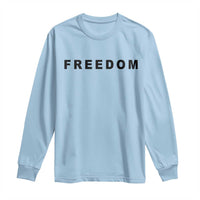 Freedom Statement Long Sleeve Shirt Free Speech Charlie Kirk Tribute - Wonder Print Shop