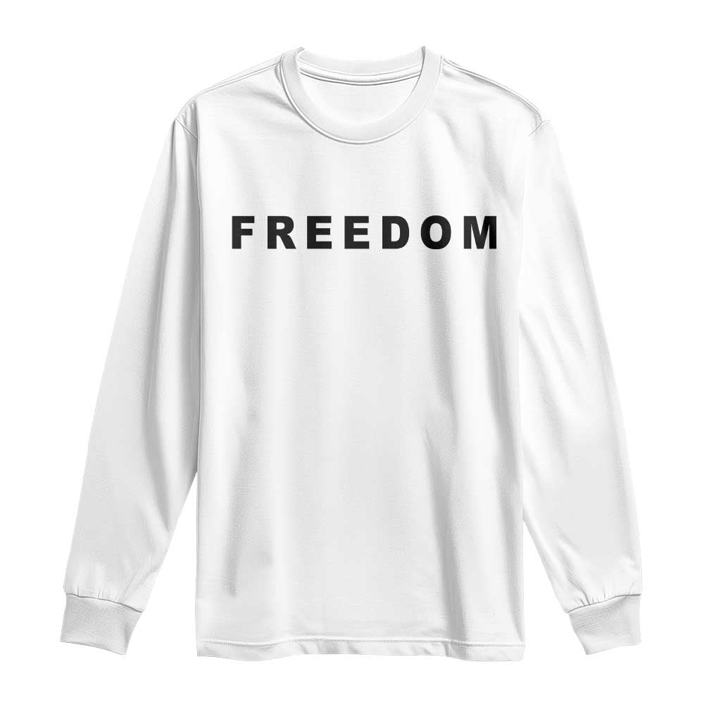 Freedom Statement Long Sleeve Shirt Free Speech Charlie Kirk Tribute - Wonder Print Shop
