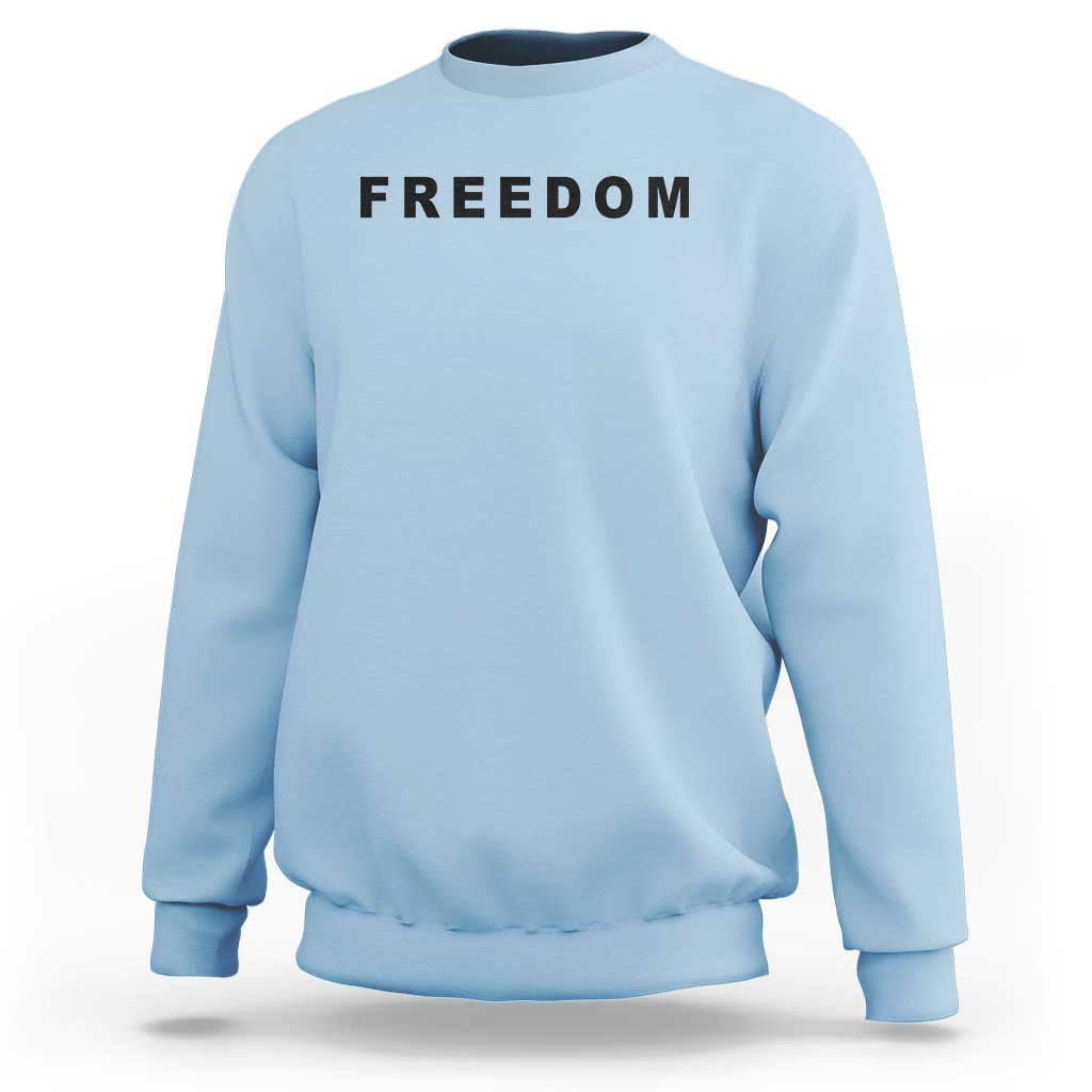 Freedom Statement Sweatshirt Free Speech Charlie Kirk Tribute - Wonder Print Shop