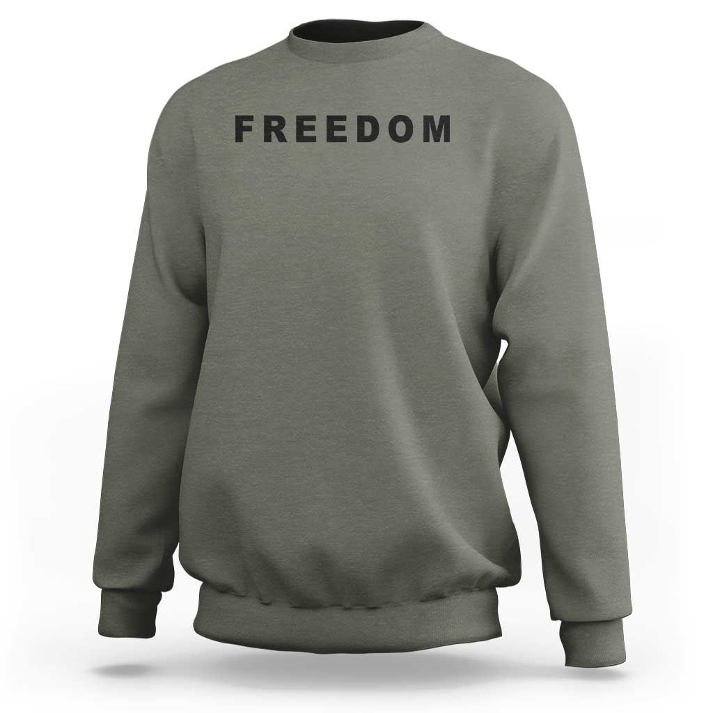 Freedom Statement Sweatshirt Free Speech Charlie Kirk Tribute - Wonder Print Shop