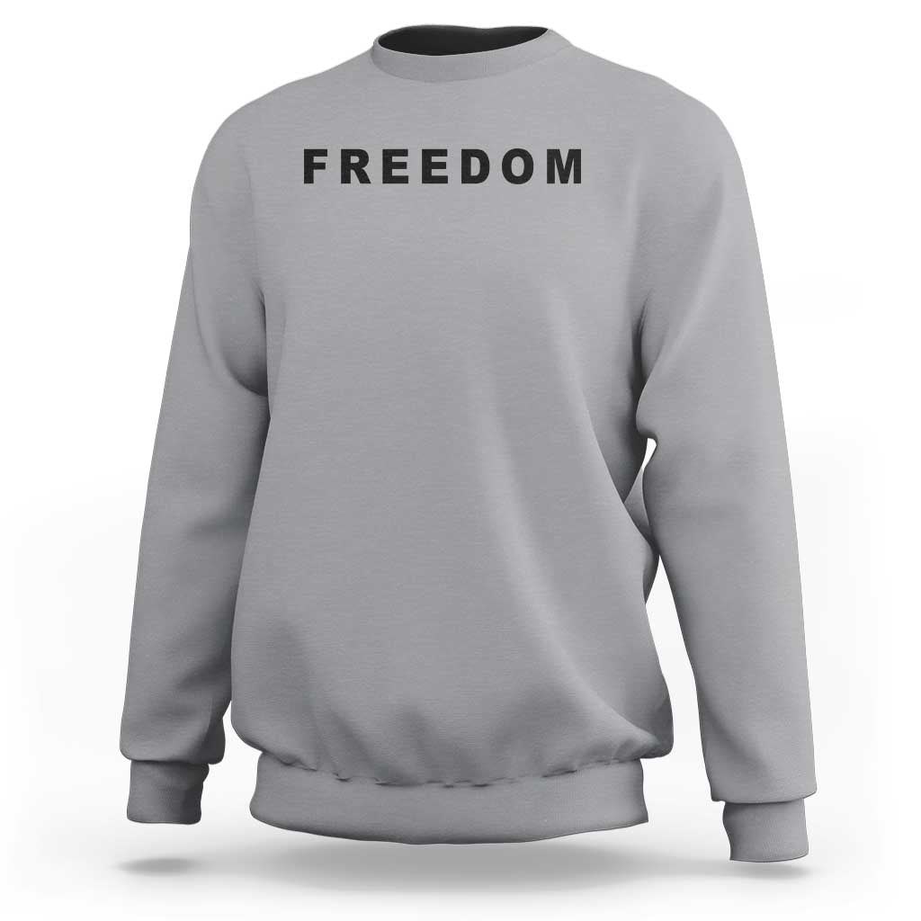 Freedom Statement Sweatshirt Free Speech Charlie Kirk Tribute - Wonder Print Shop