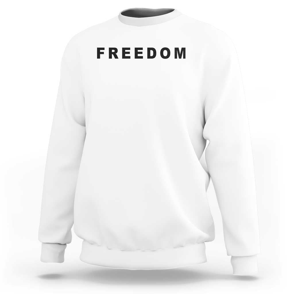 Freedom Statement Sweatshirt Free Speech Charlie Kirk Tribute - Wonder Print Shop
