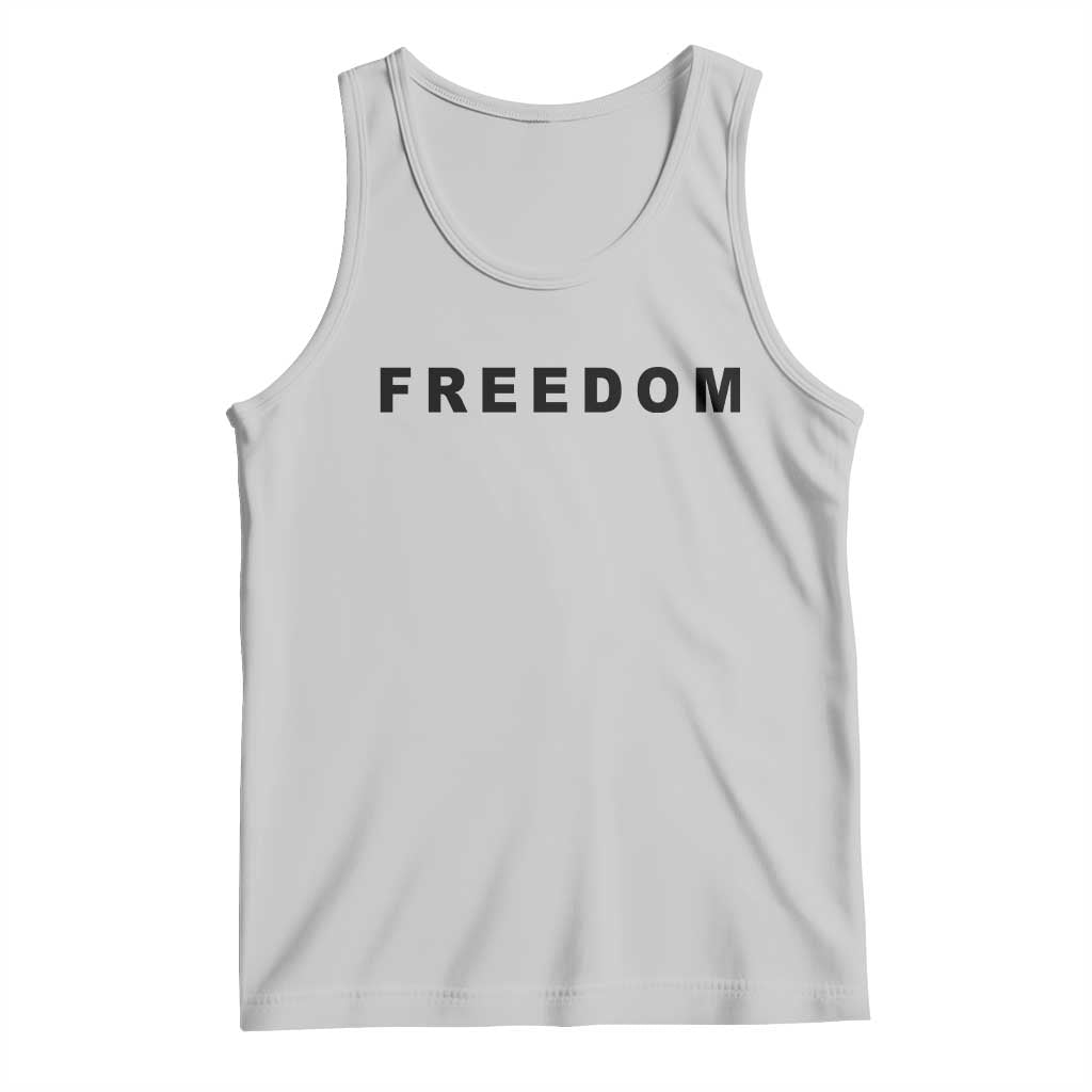 Freedom Statement Tank Top Free Speech Charlie Kirk Tribute - Wonder Print Shop