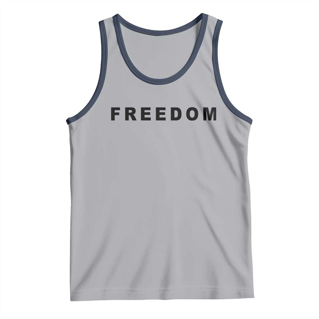 Freedom Statement Tank Top Free Speech Charlie Kirk Tribute - Wonder Print Shop