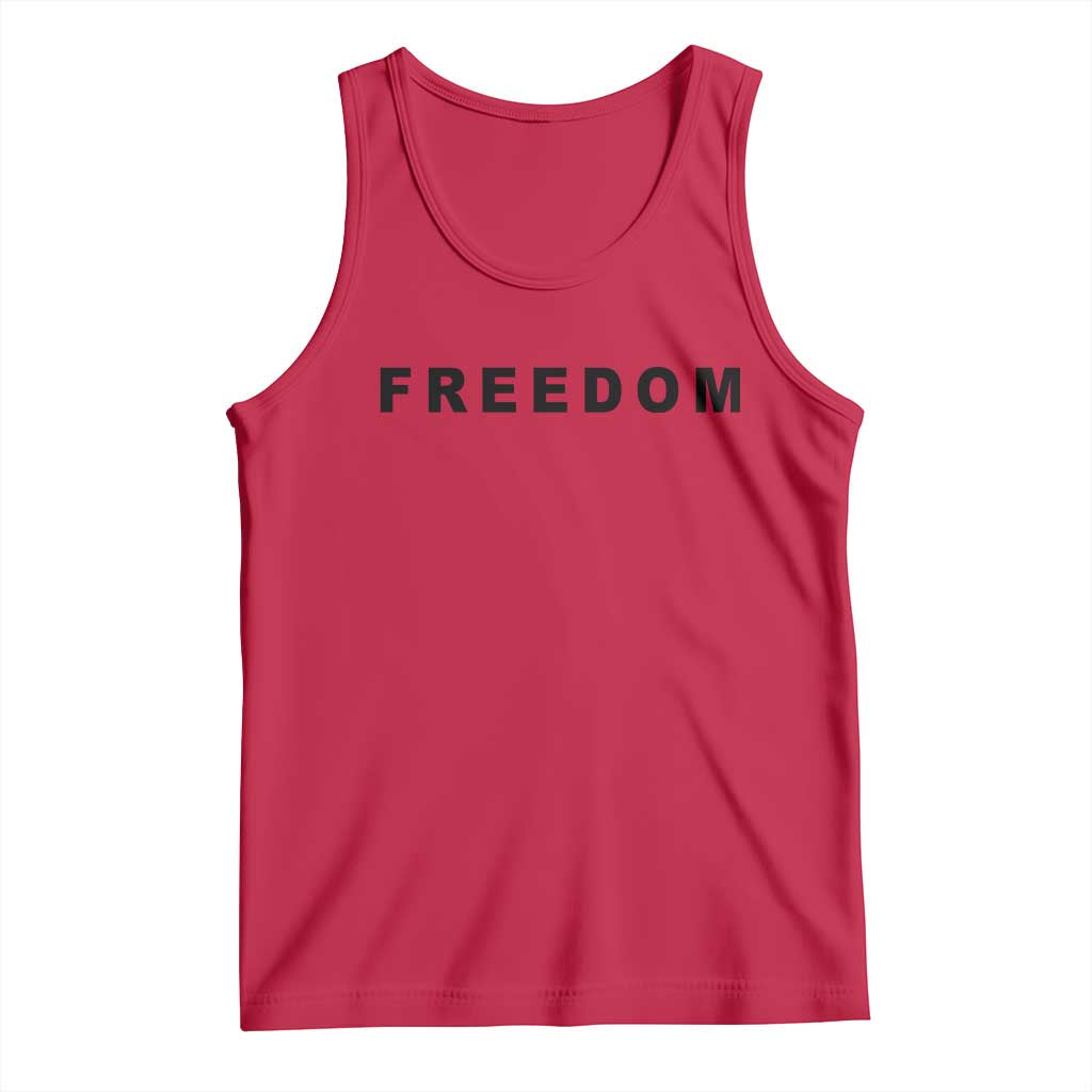 Freedom Statement Tank Top Free Speech Charlie Kirk Tribute - Wonder Print Shop