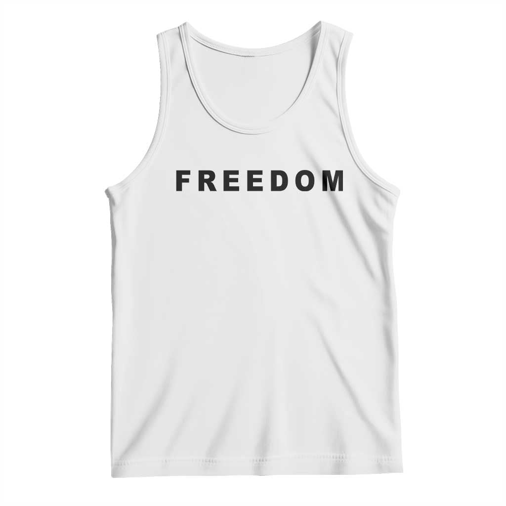 Freedom Statement Tank Top Free Speech Charlie Kirk Tribute - Wonder Print Shop