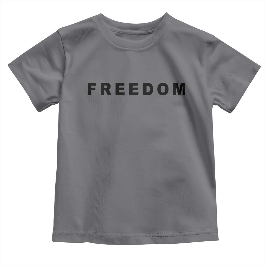 Freedom Statement Toddler T Shirt Free Speech Charlie Kirk Tribute - Wonder Print Shop