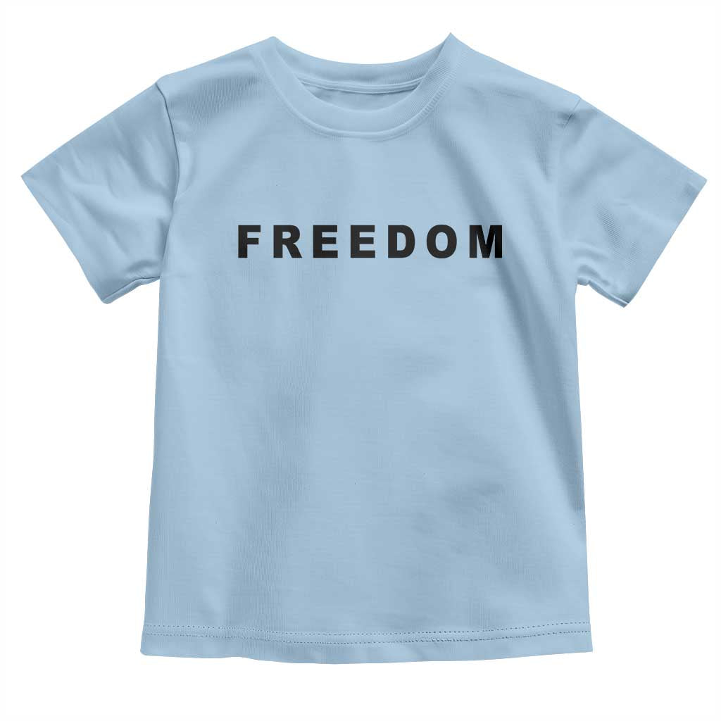 Freedom Statement Toddler T Shirt Free Speech Charlie Kirk Tribute - Wonder Print Shop
