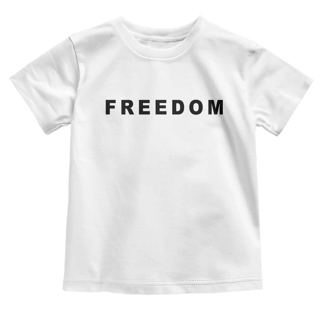 Freedom Statement Toddler T Shirt Free Speech Charlie Kirk Tribute - Wonder Print Shop