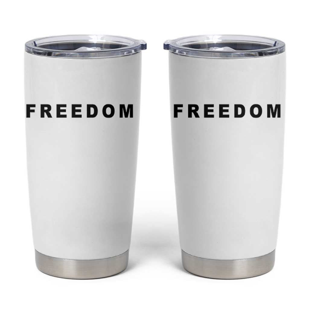 Freedom Statement Tumbler Cup Free Speech Charlie Kirk Tribute - Wonder Print Shop