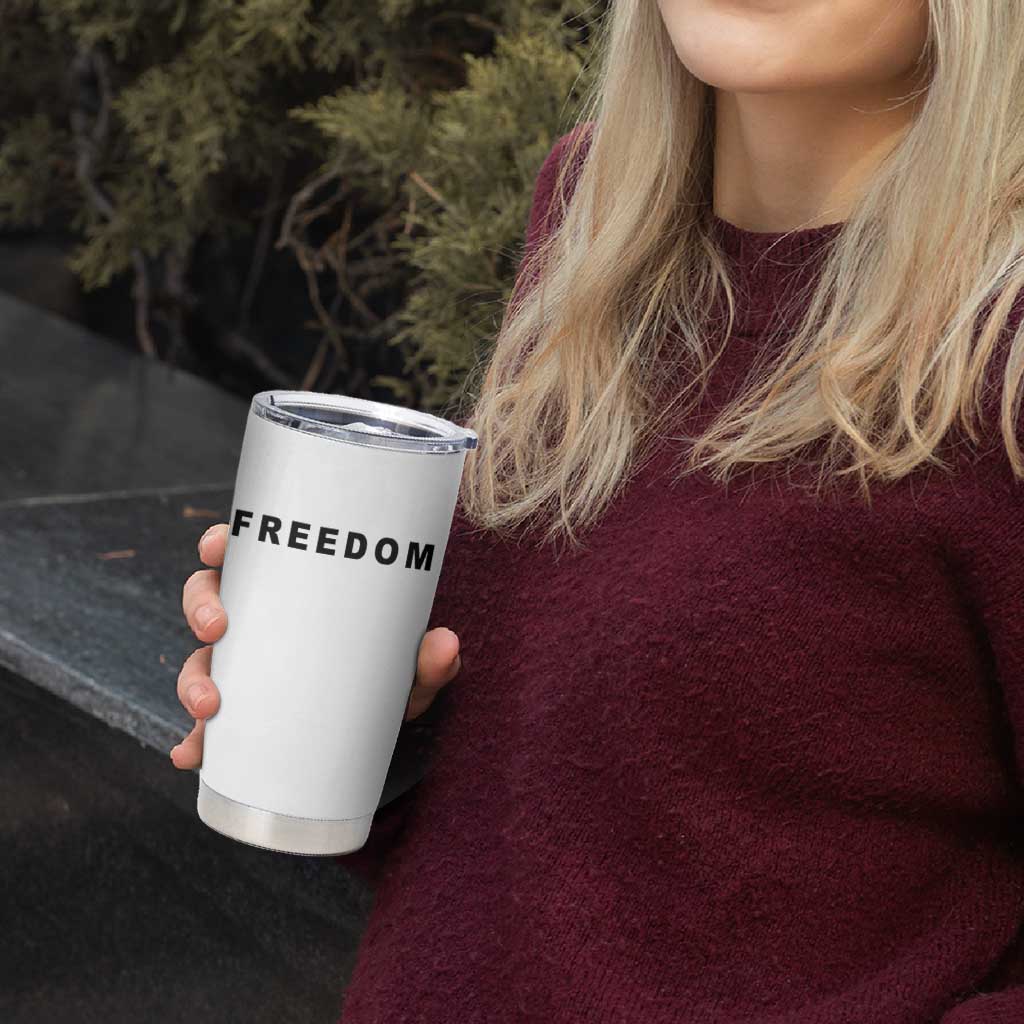 Freedom Statement Tumbler Cup Free Speech Charlie Kirk Tribute - Wonder Print Shop