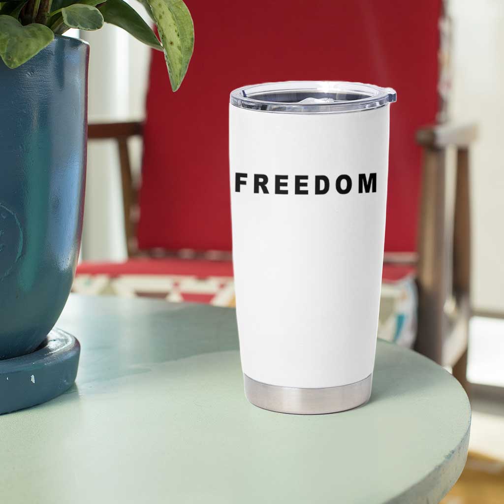 Freedom Statement Tumbler Cup Free Speech Charlie Kirk Tribute - Wonder Print Shop