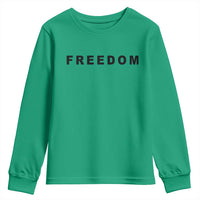 Freedom Statement Youth Sweatshirt Free Speech Charlie Kirk Tribute - Wonder Print Shop
