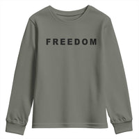 Freedom Statement Youth Sweatshirt Free Speech Charlie Kirk Tribute - Wonder Print Shop