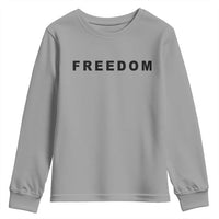 Freedom Statement Youth Sweatshirt Free Speech Charlie Kirk Tribute - Wonder Print Shop