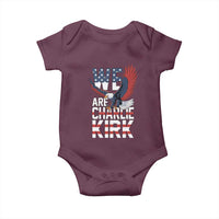 We Are Charlie Kirk Patriotic Baby Onesie United We Stand Strong and Honor American Eagle Graphic - Wonder Print Shop