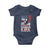 We Are Charlie Kirk Patriotic Baby Onesie United We Stand Strong and Honor American Eagle Graphic - Wonder Print Shop