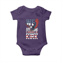 We Are Charlie Kirk Patriotic Baby Onesie United We Stand Strong and Honor American Eagle Graphic - Wonder Print Shop