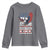 We Are Charlie Kirk Patriotic Youth Sweatshirt United We Stand Strong and Honor American Eagle Graphic - Wonder Print Shop
