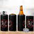 Patriotic American Eagle Graphic 4 in 1 Can Cooler Tumbler Never Back Down Never Surrender Memorial for Freedom Fighters - Wonder Print Shop