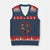 Patriotic American Eagle Graphic V-Neck Knit Sweater Vest Never Back Down Never Surrender Memorial for Freedom Fighters - Wonder Print Shop