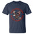 Patriotic American Eagle Graphic T Shirt Never Back Down Never Surrender Memorial for Freedom Fighters - Wonder Print Shop