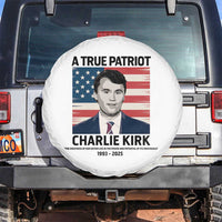 A True Patriot Memorial Spare Tire Cover Charlie Kirk Legacy The Greatness of Our Nation - Wonder Print Shop