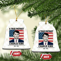 A True Patriot Memorial Ceramic Ornament Charlie Kirk Legacy The Greatness of Our Nation - Wonder Print Shop