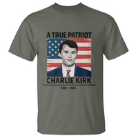 A True Patriot Memorial T Shirt Charlie Kirk Legacy The Greatness of Our Nation - Wonder Print Shop