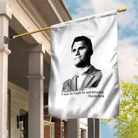 Freedom Is Not Free Garden Flag Defender of Liberty Charlie Kirk Tribute - Wonder Print Shop