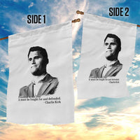 Freedom Is Not Free Garden Flag Defender of Liberty Charlie Kirk Tribute - Wonder Print Shop